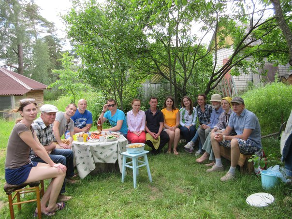 Minsk English Debating Club at a barbecue