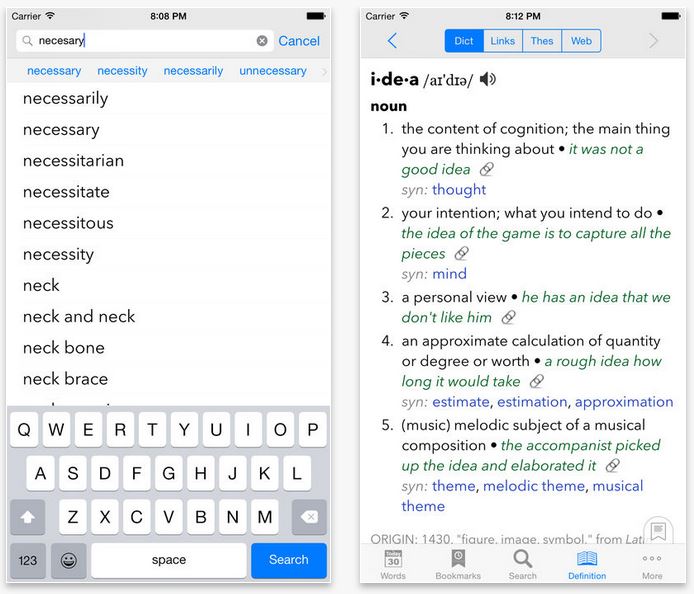 English Dictionary Apps Workbook